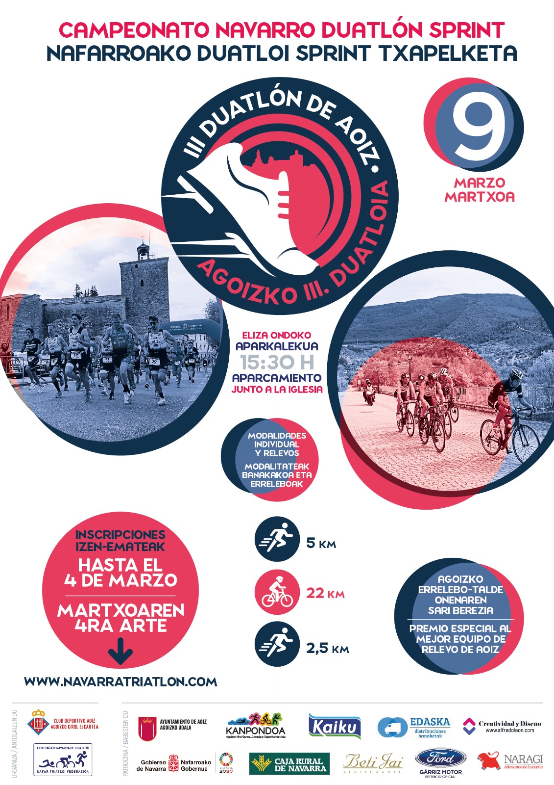 Abiertas inscripciones Duatl&oacute;n de Aoiz